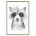 Poster Little Raccoon - funny portrait of an animal on a white contrasting background 135720 additionalThumb 11