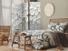 Room Separator Magical Magnolia (3-piece) - White abstract with tree 136120 additionalThumb 4