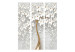 Room Separator Magical Magnolia (3-piece) - White abstract with tree 136120 additionalThumb 3