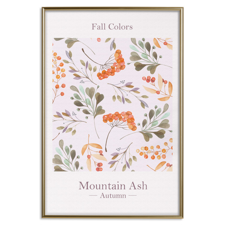 Wall Poster Fall Colors - English text and colorful autumn plants 138220 additionalImage 6