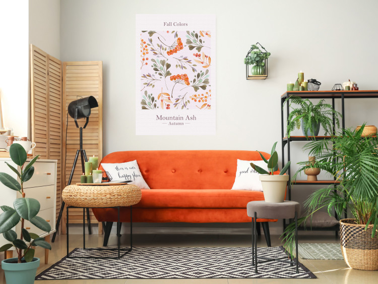 Wall Poster Fall Colors - English text and colorful autumn plants 138220 additionalImage 16