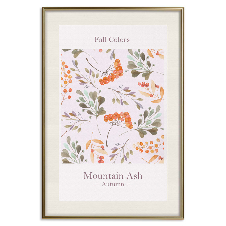 Wall Poster Fall Colors - English text and colorful autumn plants 138220 additionalImage 11