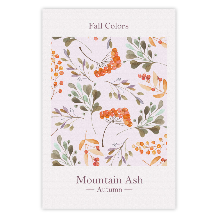 Wall Poster Fall Colors - English text and colorful autumn plants 138220