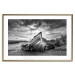 Wall Poster Journey into Nature - black and white abandoned boat against sky and clouds 138720 additionalThumb 14