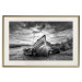 Wall Poster Journey into Nature - black and white abandoned boat against sky and clouds 138720 additionalThumb 17