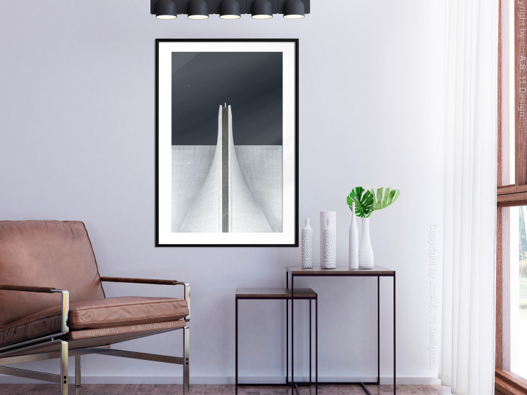 Poster Original Architecture - abstract white structure in space 141220 additionalImage 12