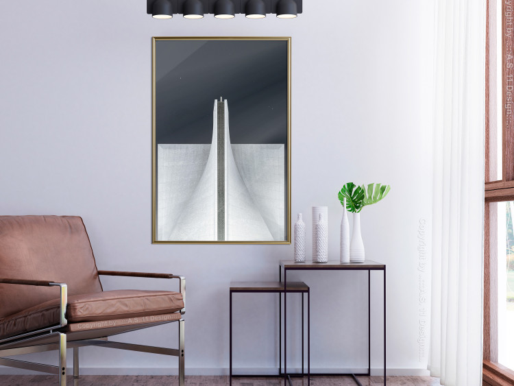 Poster Original Architecture - abstract white structure in space 141220 additionalImage 5