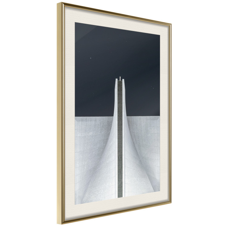 Poster Original Architecture - abstract white structure in space 141220 additionalImage 2