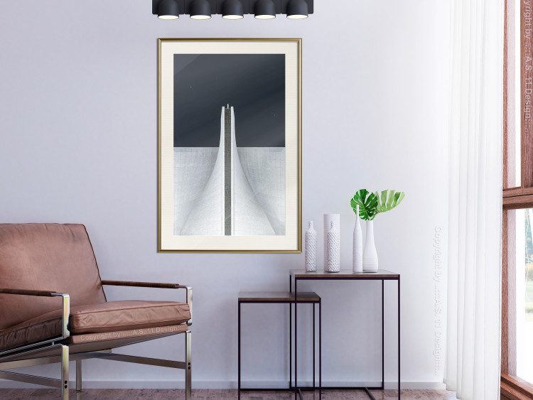 Poster Original Architecture - abstract white structure in space 141220 additionalImage 23