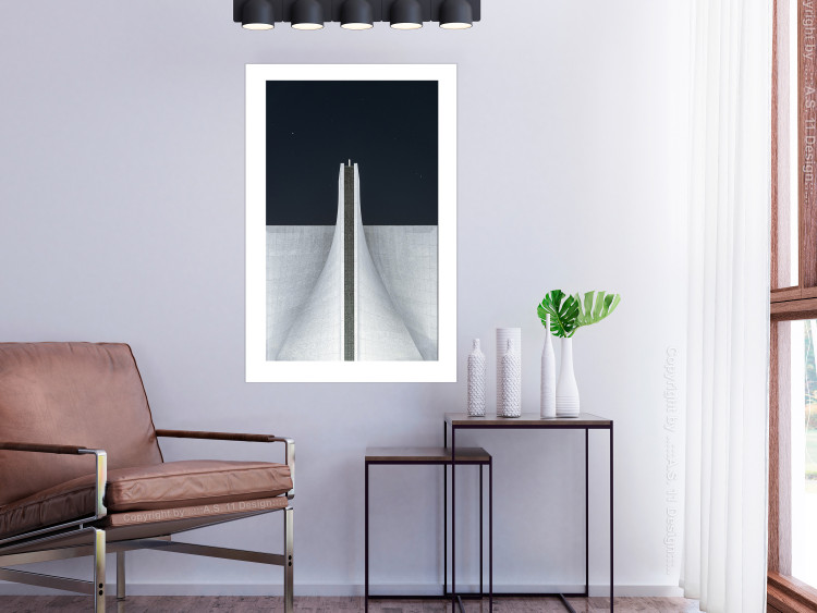 Poster Original Architecture - abstract white structure in space 141220 additionalImage 4