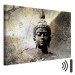 Canvas Print Enlightened (1-piece) Wide - statue against a Zen stone background 143520 additionalThumb 8