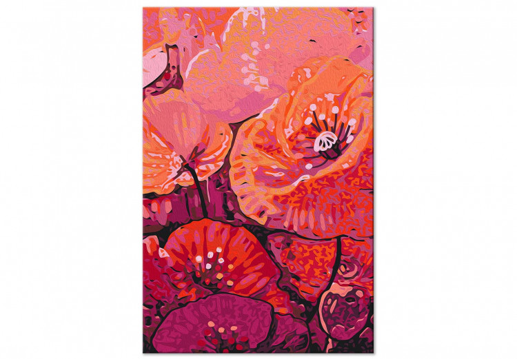 Paint by Number Kit Coral Pink Poppies - Blooming Pink Flowers, Flower Buds 144520 additionalImage 3