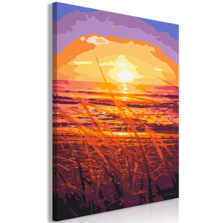 Paint by Number Kit Summer Evening - Orange Sunset on the Beach Full of Grass 144620 additionalImage 6