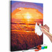 Paint by Number Kit Summer Evening - Orange Sunset on the Beach Full of Grass 144620 additionalThumb 3