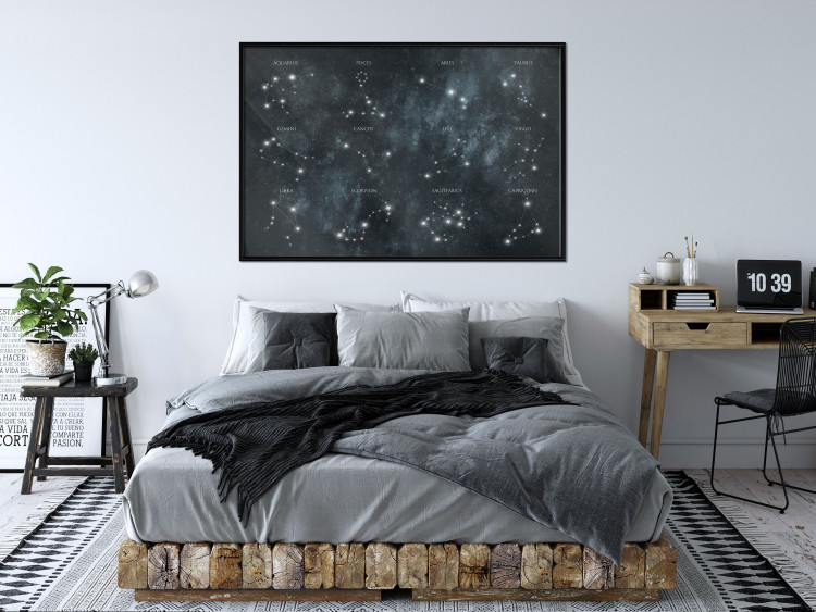 Poster Stars - Constellations With the Names of the Signs of the Zodiac in the Picturesque Cosmos 145320 additionalImage 9