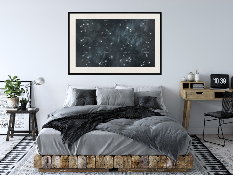 Poster Stars - Constellations With the Names of the Signs of the Zodiac in the Picturesque Cosmos 145320 additionalImage 17