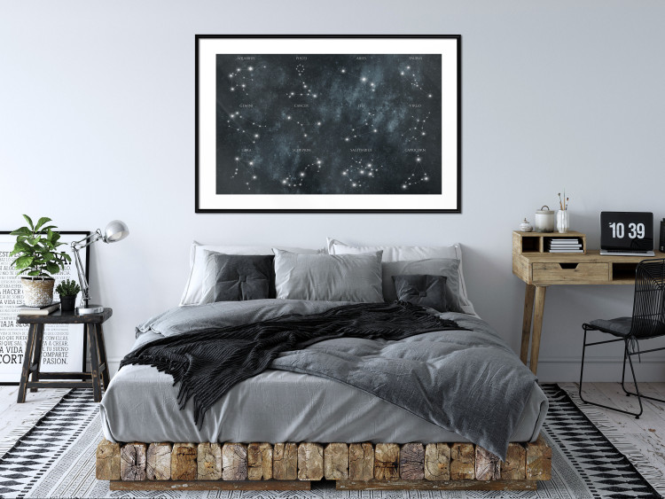 Poster Stars - Constellations With the Names of the Signs of the Zodiac in the Picturesque Cosmos 145320 additionalImage 12