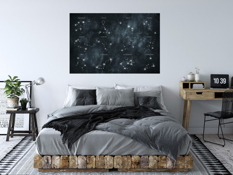 Poster Stars - Constellations With the Names of the Signs of the Zodiac in the Picturesque Cosmos 145320 additionalImage 14