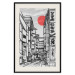 Poster Street in Japan - Asian Style Black and White City Architecture 145520 additionalThumb 25