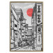 Poster Street in Japan - Asian Style Black and White City Architecture 145520 additionalThumb 22