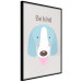 Poster Be Kind - Blue Cheerful Dog and Motivational Slogan for Children 146620 additionalThumb 7