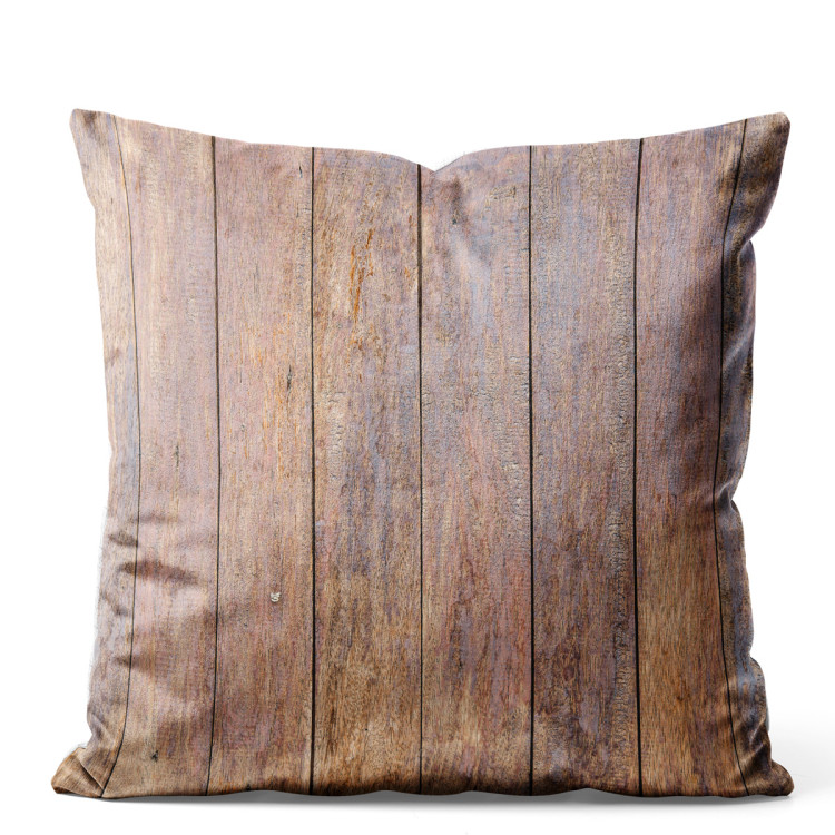 Decorative Velor Pillow Exotic wood - pattern imitating plank texture 147120