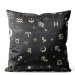 Decorative Velor Pillow Hidden message - planets, stars and the eye symbol on dark background 147220