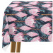 Tablecloth Fabulous buds - composition with pink flowers on a dark background 147320