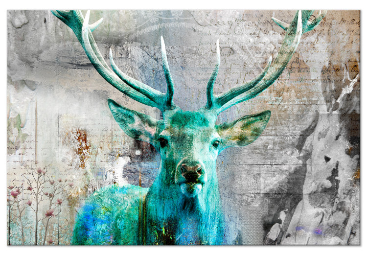 Large canvas print Green Deer [Large Format] 149120