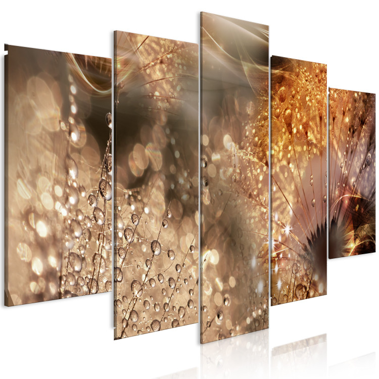 Canvas Nature and Dew - Photo of Dandelions in Warm Colors 149920 additionalImage 2
