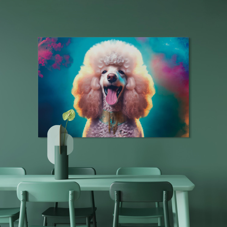 Canvas AI Fredy the Poodle Dog - Joyful Animal in a Candy Frame - Horizontal 150220 additionalImage 9
