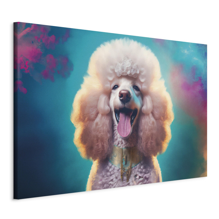 Canvas AI Fredy the Poodle Dog - Joyful Animal in a Candy Frame - Horizontal 150220 additionalImage 2