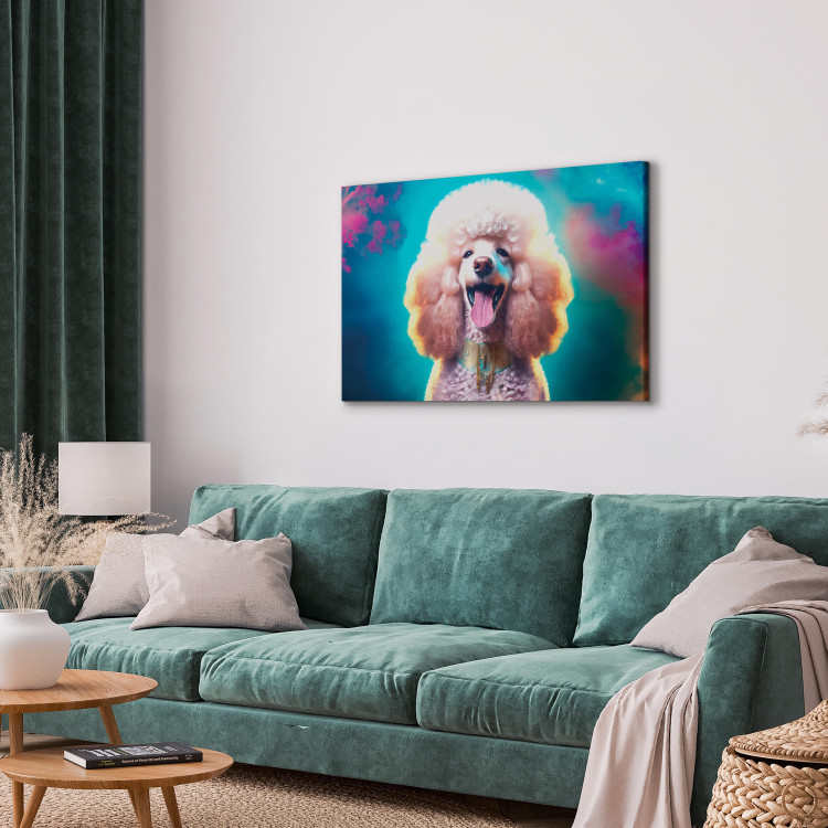Canvas AI Fredy the Poodle Dog - Joyful Animal in a Candy Frame - Horizontal 150220 additionalImage 4