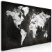 Large canvas print Black and White Map of the World II [Large Format] 150820 additionalThumb 2