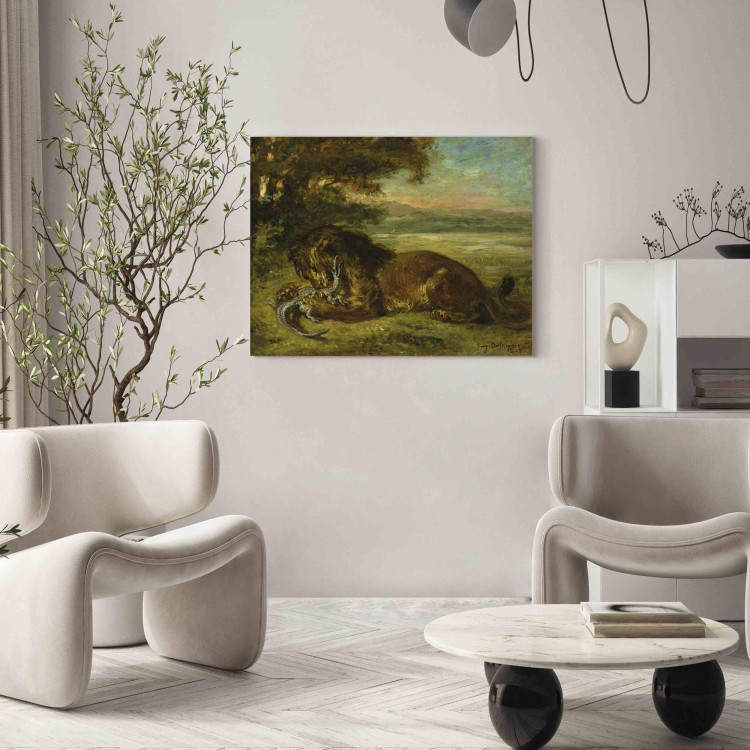 Art Reproduction Lion and Alligator 154820 additionalImage 3