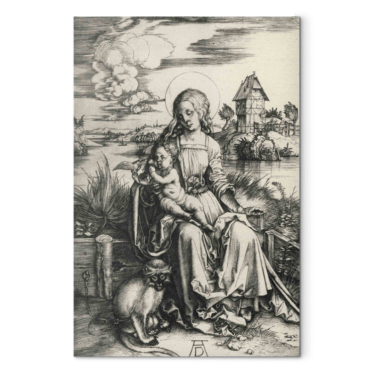 Reproduction Painting Mary with the guenon monkey 158320