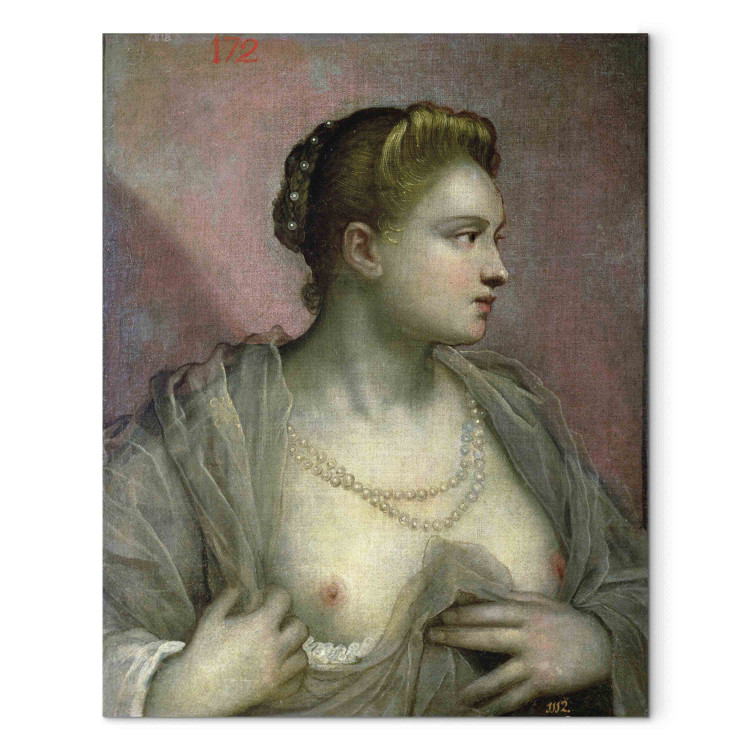 Art Reproduction Portrait of a Woman Revealing her Breasts 158620