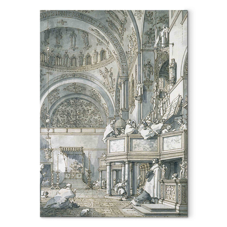 Art Reproduction The Choir Singing in St. Mark's Basilica, Venice 158720