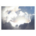 Wall Mural Sky With Clouds - Light Blue Motif With Sun Rays 159920 additionalThumb 1