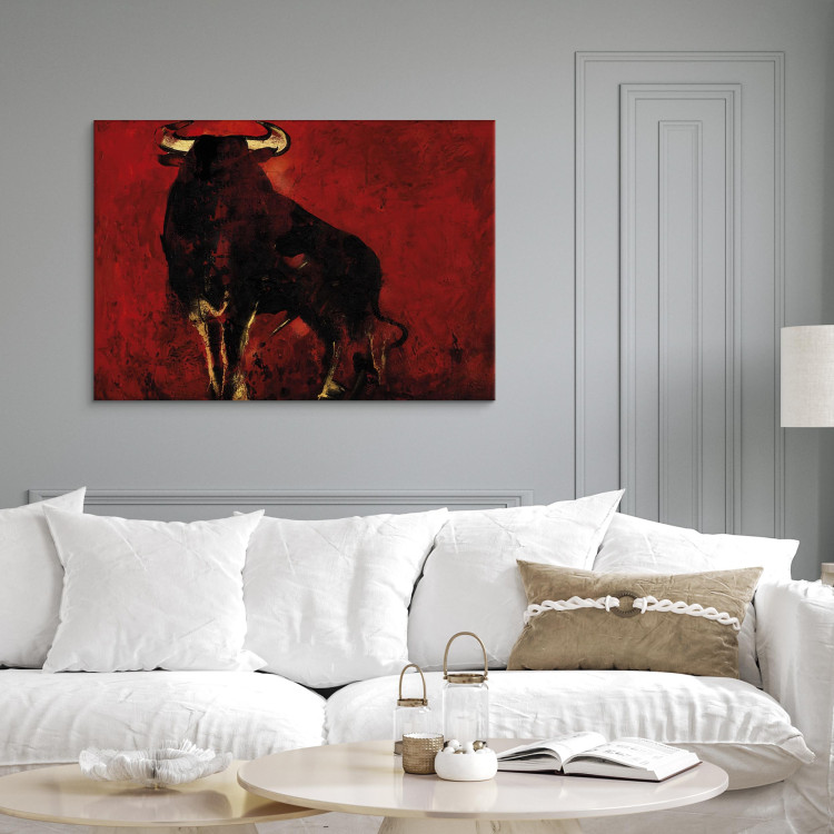 Canvas Print Wild bull 49520 additionalImage 3