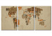 Canvas Art Print Map of adventures 55420