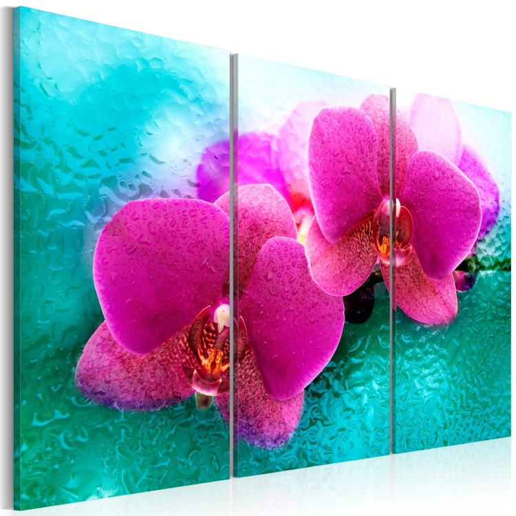 Canvas Art Print Turquoise and orchid 58720 additionalImage 2