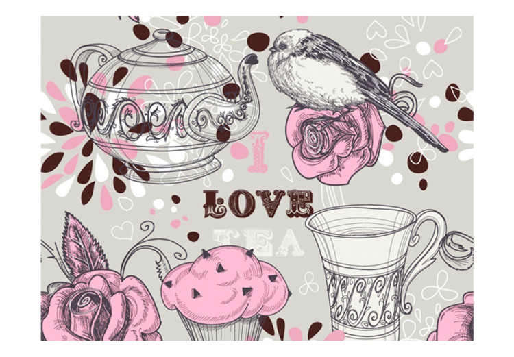 Photo Wallpaper Afternoon tea 59820 additionalImage 1
