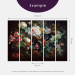 Wall Mural Flower Dream - Composition of Flowers in Bright Colors on a Dark Background 60720 additionalThumb 9