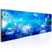 Canvas Print Fairy lake - night landscape with lilies floating in the water 66820 additionalThumb 2