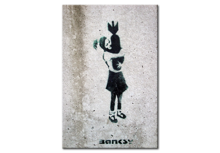 Canvas Art Print Bomb Hugger by Banksy 67920