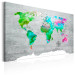 Canvas World Map: Green Paradise 91920 additionalThumb 2