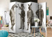 Room Divider Elegant Zoo II - animals in the form of male silhouettes in retro style 95320 additionalThumb 2