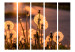 Folding Screen Farewell to Summer II - dandelion against the backdrop of an orange sunset 95420 additionalThumb 3