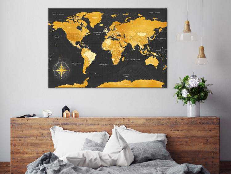 Cork Pinboard Golden World [Cork Map] 95920 additionalImage 4